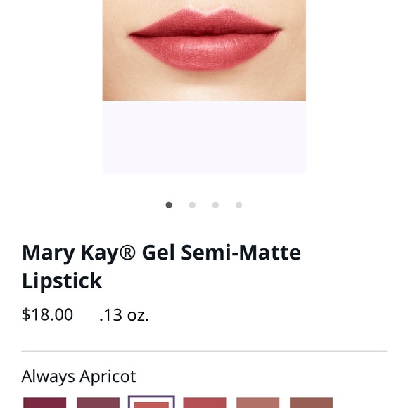 Mary Kay semi-matte lipstick in color always apricot brand new no box but unused - Picture 3 of 4